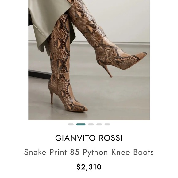 🚨 SALE 🚨Gianvito Rossi Python Boots - Picture 3 of 12